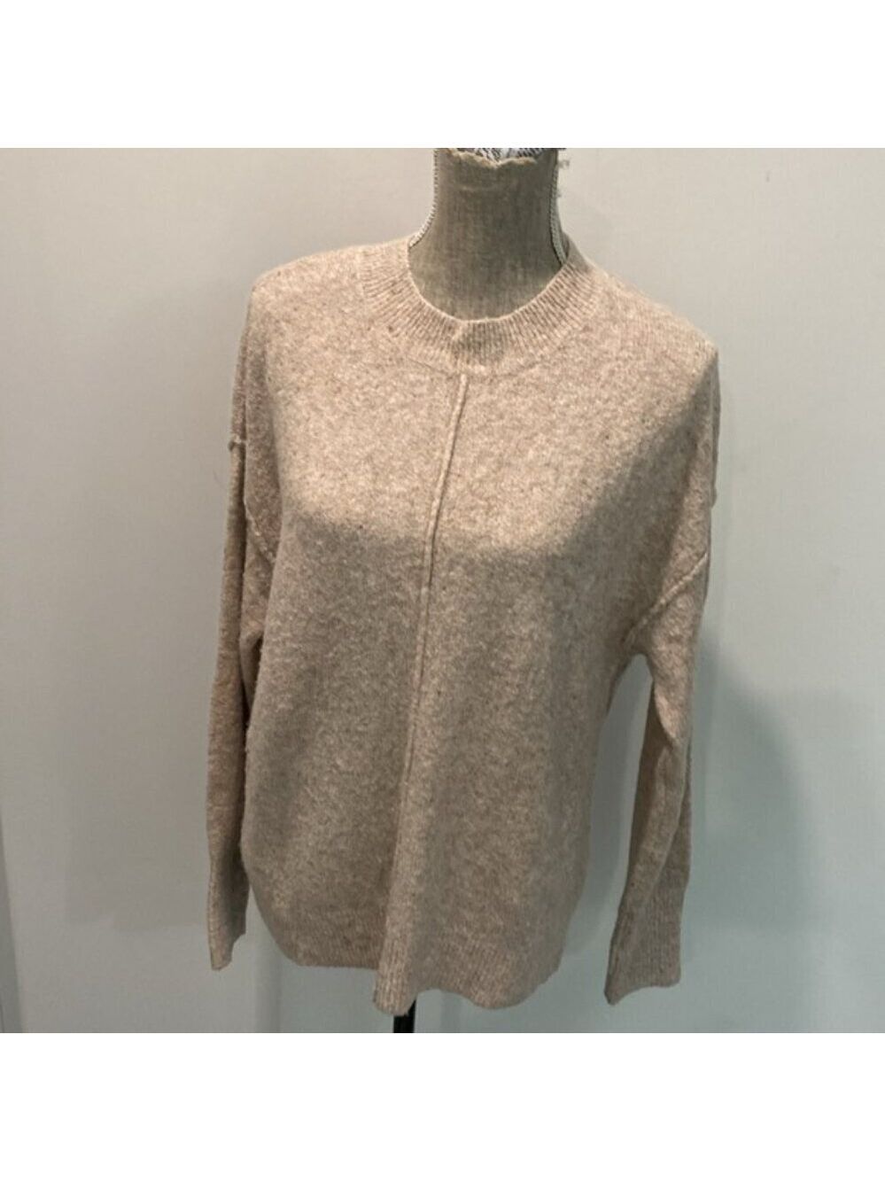 Roots Wool Sweater Oversized Jumper preppy Quiet Luxury - Picture 9 of 13